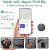Etiquetas Air Tracker - Paquete de 4: Rastreador Bluetooth Inteligente, Localizador de Artículos Compatible con la App Find My de Apple (Solo iOS), Etiqueta Localizadora para Llaves, Equipaje, Bolso, weTag mini. (No para Dispositivos Android) 4