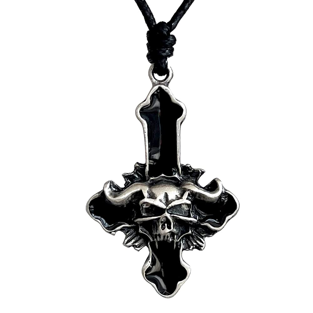 Mod Psycho Collana Uomo In Acciaio Inox Con Ciondolo Teschio - Foto 4