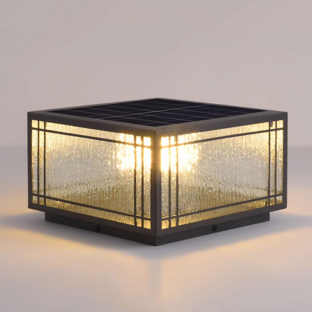 Lanterne extérieure solaire étanche pour pilier et pont