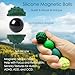 Stylish Magnetic Sensory Fidget Balls, Silent Stress Relief Desk Toy, 4 Pack Multi-Color Tactile Texture Fidget Toys for Adult & Teens, Anxiety Calming Down, Weighted Magnetic Fidgets