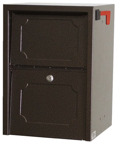 dVault Weekend Away Vault DVJR0060 Locking Post/Column Mount Mailbox (Copper Vein)
