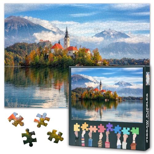 Alpine Bled Lake Slovenia Puzzles for Adults 1000 Pieces