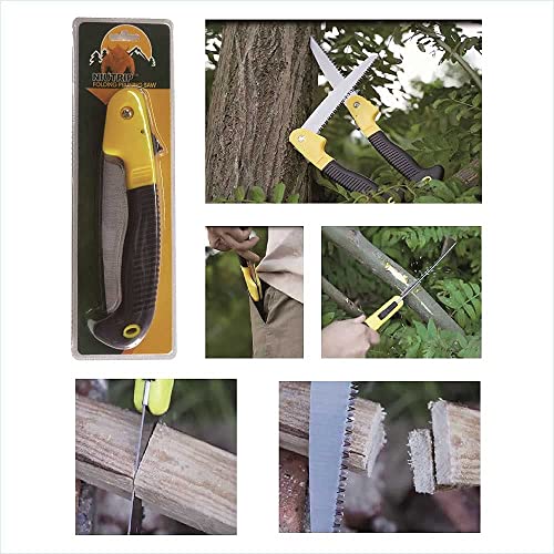 Niutrip Safety Folding Saw, Camping Saw With 7"/180Mm 3 Cutting Edge Blade,Pruning Saw, Hand Saw With Safety Lock For Backpacking, Wood Trimming, Garden Tree Branch Trimmer, Bushcraft #TOP5