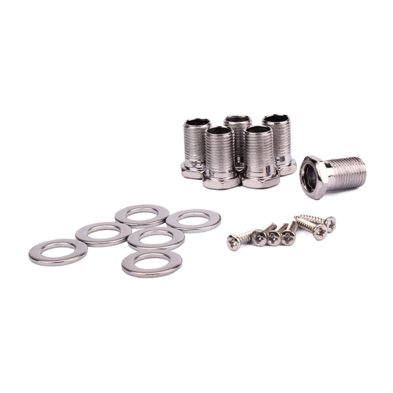 HANABASS Guitar Tuning Pegs Chrome Machine Heads for Electric Acoustic Guitars Style Includes Washers Screws Durable Construction