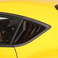 Vista 4 de ABS compatible con Toyota Supra GR A90 A91 MK5 2018 2019 2020 2021 2022 2023 2024 Cubierta triangular para persianas traseras (negro)