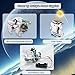 6-in-1 STEM Solar Robot Kit, Solar Robot Space Toys Building Science Kits, Educatoinal Learning Science Building Toys DIY Educational Science Kits Gift for Kids Ages 8-12(White)