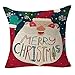 Produktbild JujubeZAO Kissenbezug, Weihnachtsmann-Ritte, Kissenbezug, für Zuhause, Sofa, Bett, Auto, Dekoration für Zuhause 1#
