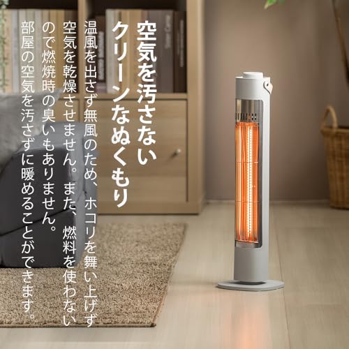 おおたけ カーボンヒーター 400W ホワイト CB-G424-W
