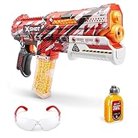 XSHOT Hyper Clutch Blaster, Semi and Fully Automatic Manual Prime Blaster & 5,000 Pellets, 100 Capacity Hopper & 400 Capacity Mag, Eyewear, Ages 14 & Up by ZURU