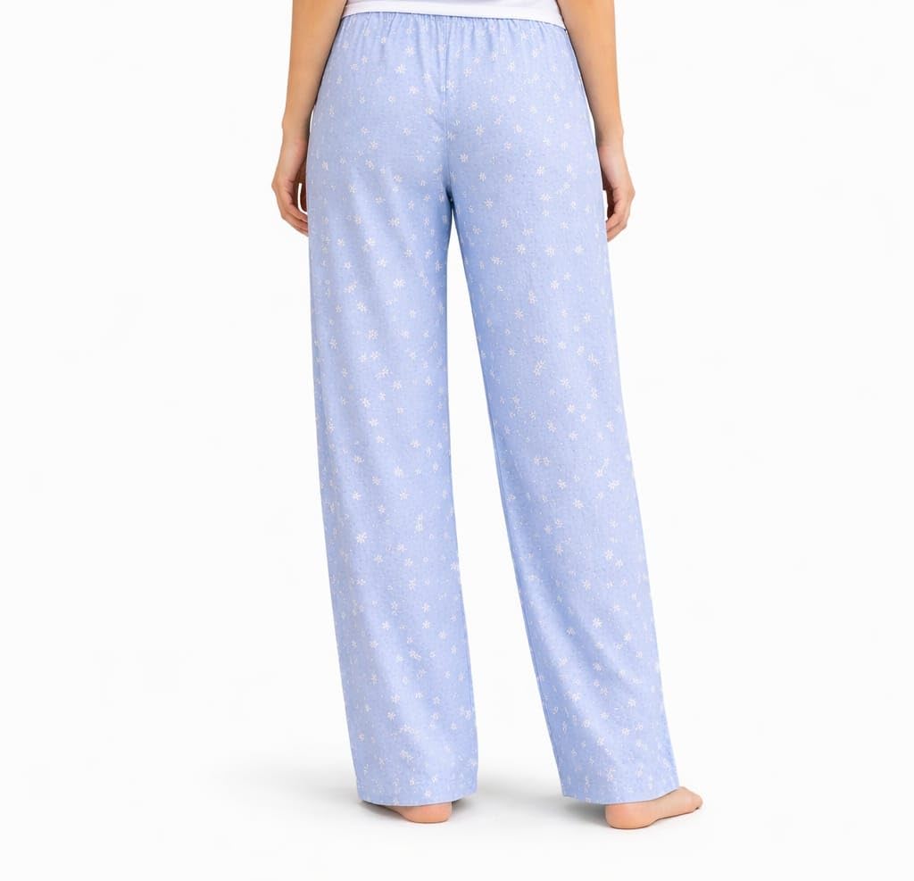 malaq Women's & Girls' Floral Printed Cotton Hosiery Pyjama | Relaxed Fit Nightwear & Loungewear Bottom | Lower for women cotton | Lower women loose fit| Light blue-picture-45