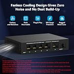 5 Port 2.5Gb Ethernet Switch Unmanaged Network Switch Ethernet Splitter | 5 x 2.5 Gigabit | 1 x 10G SFP+ | Multigig Switch 10-100-1000Mbps | 45G Bandwidth | Fanless Metal Internet Switch - Image 5