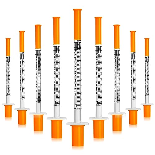 1ml/cc 29G 1/2 Inch 13mm U-100 Disposable Lab Supplies, 20 Pack