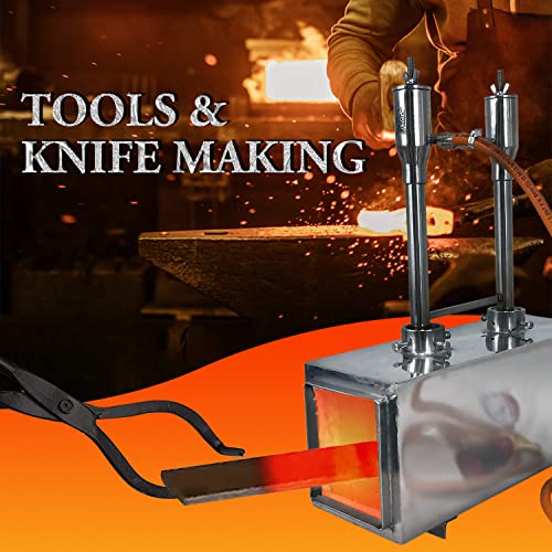 Simond Store PF-20 Propane Gas Forge Double Burner, 2600F Rated, Blacksmithing Forge Knife Making Farrier Forging Blacksmith Tools Equipment thumb #5