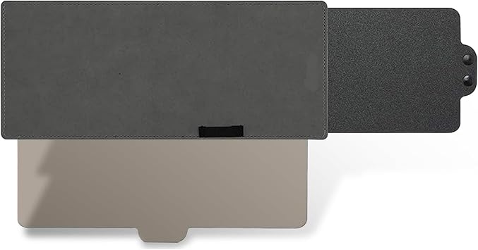 Sun Visor Extender, Retractable Anti-Glare Protection Plate to Block Sunlight Car Lights, PU Leather + PC Board Elastic Strap Installation Portable Sunshade Parts, for Most Cars Dark Gray