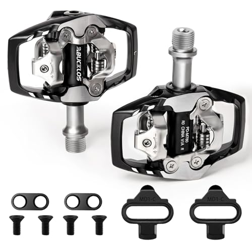 BUCKLOS SPD Clip Pedals PD-M780 MTB Mountain Bike Clipless Dual Sided Pedals - Road Bike Spin Bike...