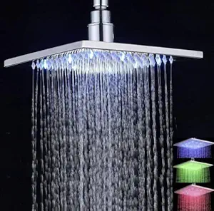 Watertoy Chrome Waterfall and Rain LED Premium Shower (8