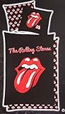 100 % Baumwolle Global Labels The Rolling Stones Bettwäsche Hot Stuff 1 x Kissenbezug 80 x 80 cm und 1 x Bettbezug 135 x 200 cm, 100% Baumwolle mit Reißverschluss