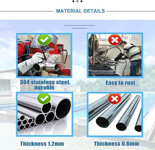 Swimming Pool Stair Rail robuste avec embase pour équipement public - 6