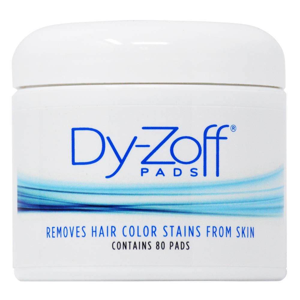 King Research DyZoff Pads Hair Color Rinse and Tint Stain Remover Jar 80 pads : Beauty & Personal Care
