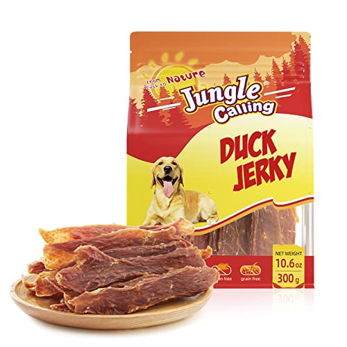 Jungle Calling All Natural Dog Treats, Duck Jerky For Dogs, Slow Roasted Snacks For Medium And Large Dogs Chewy Treats 11 Oz. #TOP3