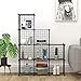 C&AHOME Wire Cube Storage - 9-Cube Organizer, Metal Grids, Modular Bookshelf, Closet Cabinet, Ideal for Home, Living Room, Office - 36.6'L x 12.4'W x 48.4'H Black