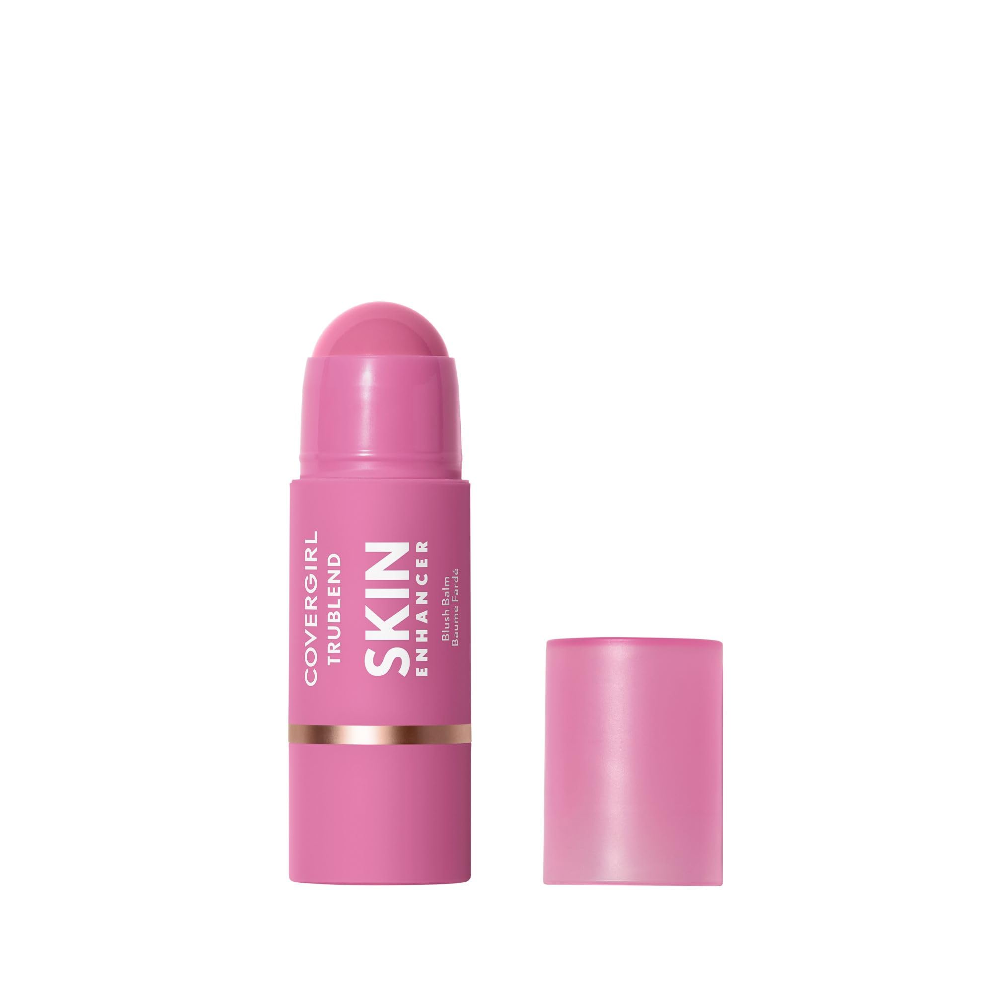 CoverGirl Trublend Skin Enhancer Balm Stick, 240 Sweet Violet, Blush Stick, Vegan Formula, Easy to Use, Glides on Effortlessly, Non-Greasy, Doesn't Crease, 0.21oz