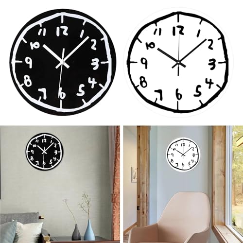 Horloge murale pour salon silencieuse sans tic-tac pour retrouver le calme - 5