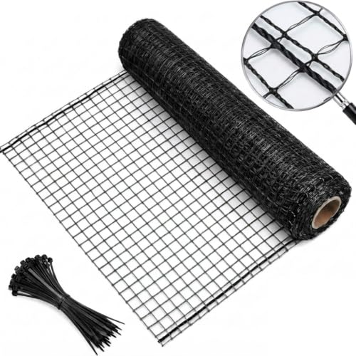 Witbthry 7x100ft Deer Fence Garden Netting 50GSM Square Mesh HDPE Black