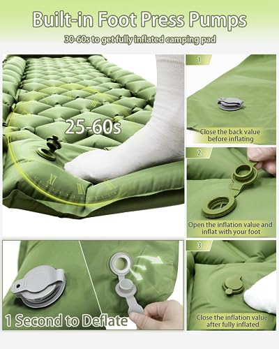 Sleeping-Pad-for-Camping-Self-Inflating-Camping-Air-Mattress-Built-in-Foot-Pump-Sleeping-Mat-Camping-with-Pillow-Backpacking-Hiking-Traveling