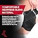 MUELLER Sports Medicine Adjustable Ankle Brace for Men and Women, Ankle Stabilizer for Compression and Pain Relief Support, Ideal for Sprains, Strains, Arthritis, Black, One Size