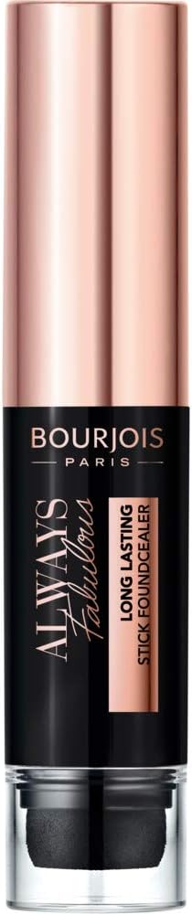 Bourjois Always Fabulous 24 Hour 2-in-1 Foundation and Concealer Stick with Blender, 210 Light Beige