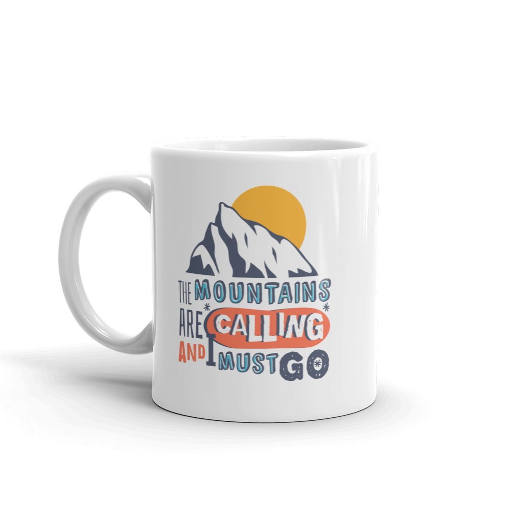 Dv Mugs Ltd Multi The Mountains Are Calling Mug - Ski Snowboard Skiing Snowboarding Gift #10705