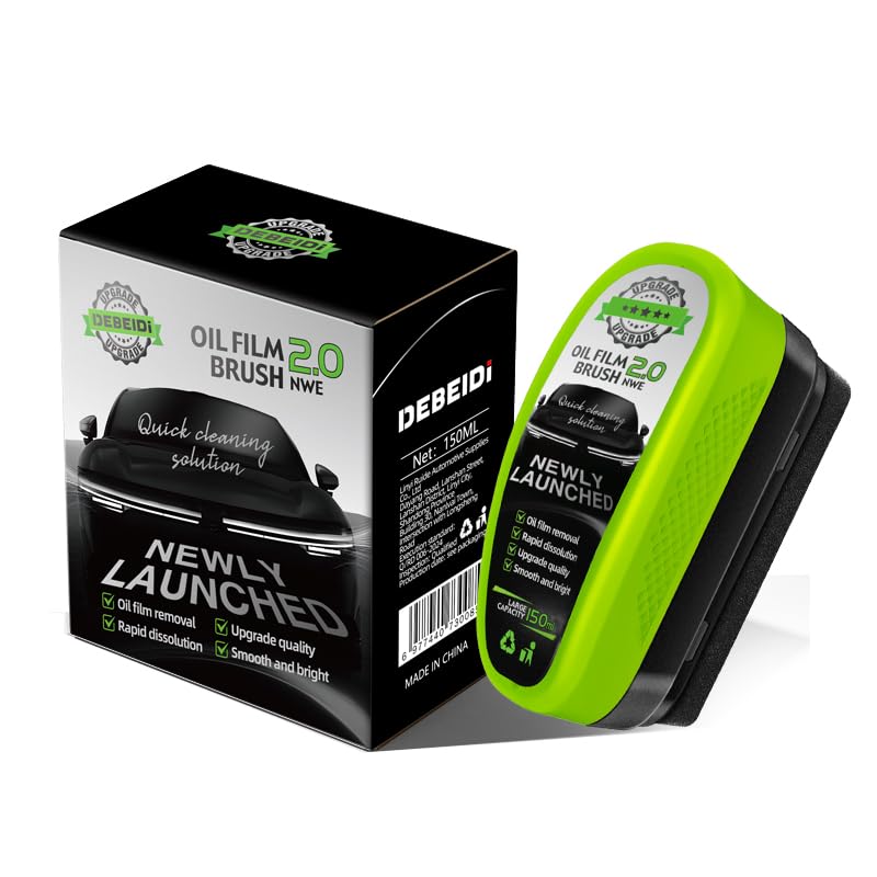 Easywave Clear Vision Glass Cleaner: 2026 New Automotive Glass Oil Film Cleaner for Car Windshield Cleaning Tool with Extra Cleaner Universal Anti-Rain Fog Cleaning Glass Brush (2)