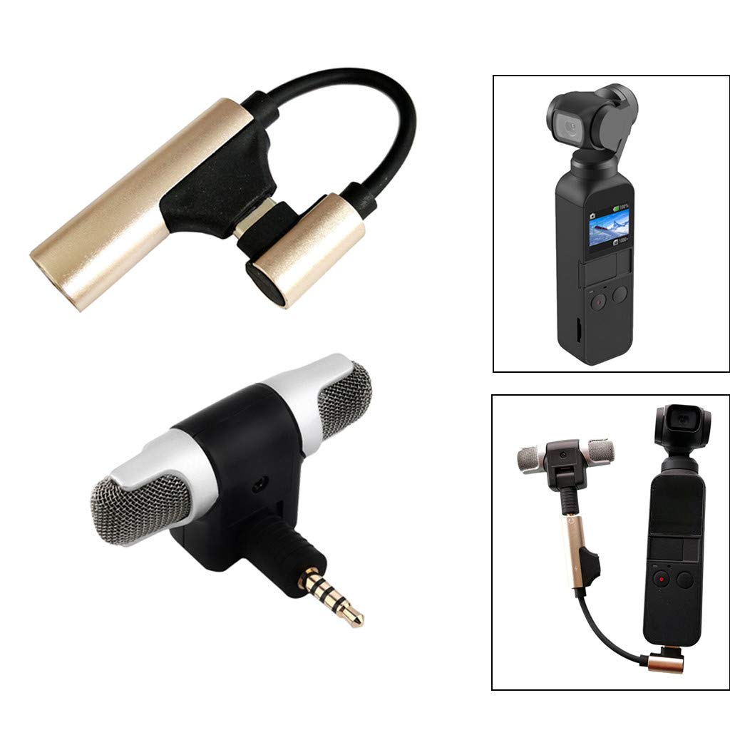 Best Accessories for DJI OSMO Pocket!!!Jumberri Type C to 3.5mm Audio Adapter External Wireless Microphone Cable