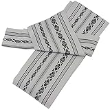 [キョウエツ] 角帯 ワンタッチ 献上柄 貝の口結び メンズ (B-1 銀)