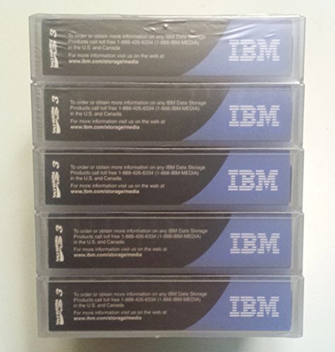 Image of IBM LTO Ultrium 3 Tape Cartridge. 5PK LTO3 ULTRIUM 400 /800GB TAPE CARTRIDGE TAPMED. LTO Ultrium LTO-3 - 400GB (Native) / 800GB (Compressed)