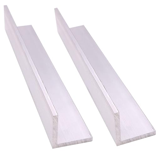 2 piezas de ángulo de aluminio 6061 de 2 x 2 x 14 pulgadas, 12 pulgadas de longitud, molino T6511, 14 pulgadas de grosor