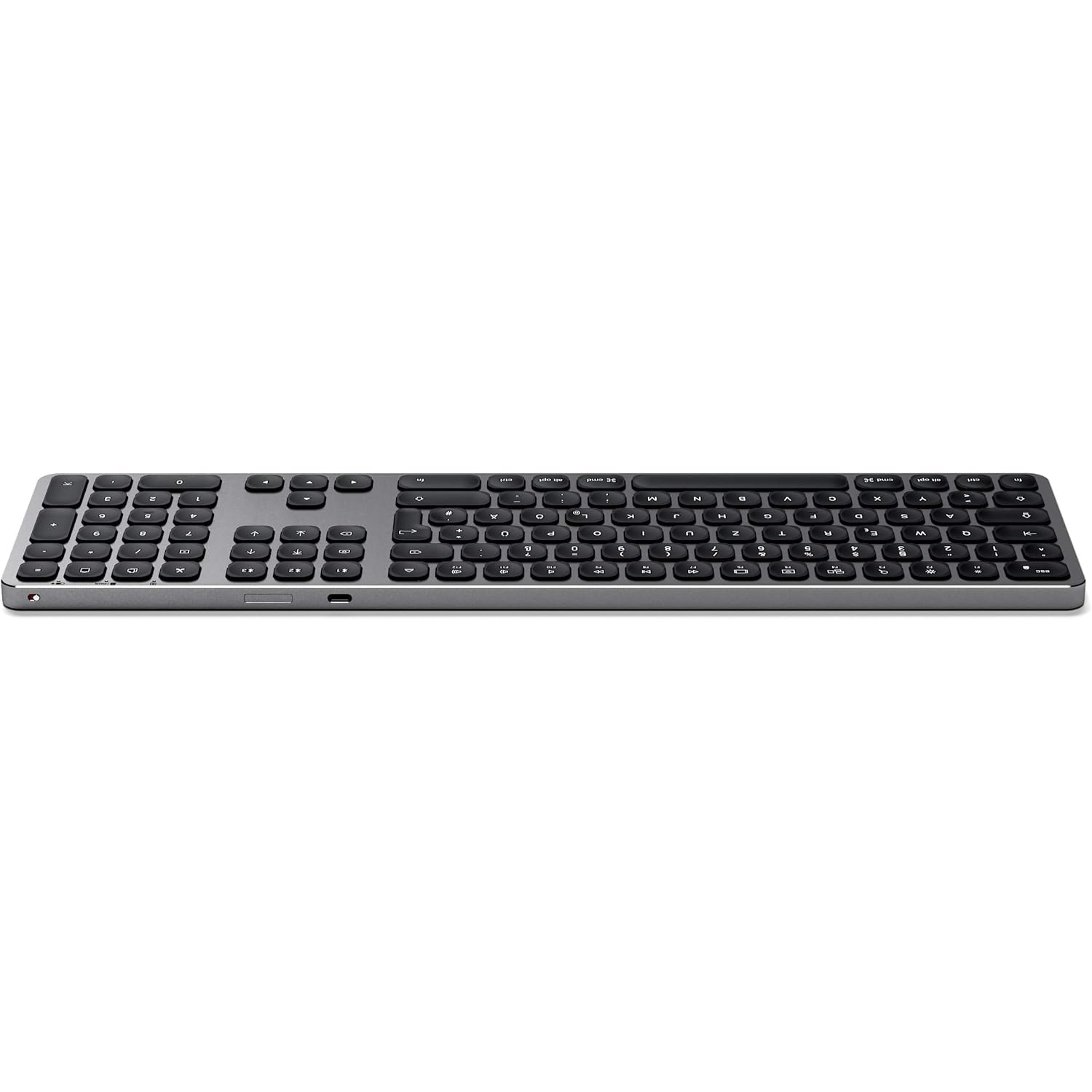 Satechi Tastiera Wireless con Tastierino Numerico, 𝗤𝗪𝗘𝗥𝗧𝗭 𝗗𝗘, Tastiera Bluetooth in Alluminio, Multi Dispositivo, Ricaricabile USB-C per Mac, Windows e Android (Layout Tedesco)