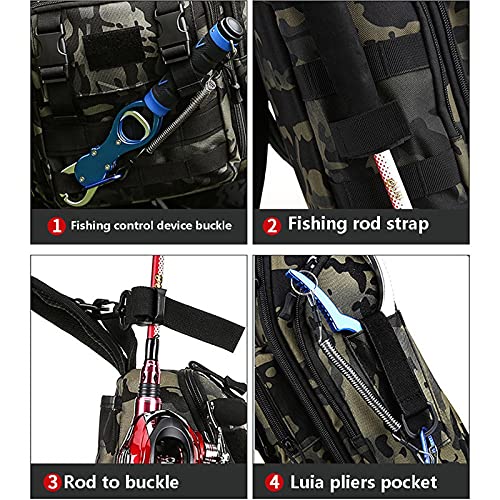 Messenger Bags Men Military Tactical Fishing Shoulder Bag Camping Hiking Sports Trekking Climbing Crossbody Outdoor Chest Bag For Male(C)3
