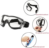 Vista 3 de Fx-miRo - Gafas de seguridad, gafas protectoras antivaho y UV, gafas de trabajo de protección para bricolaje, laboratorio, exteriores