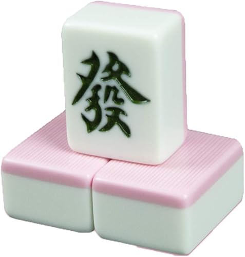 Miniatura 1 de Mahjong Chinese Mahjong Juego de juego con 146 azulejos dados y bolsa de almacenamiento ornamentada,