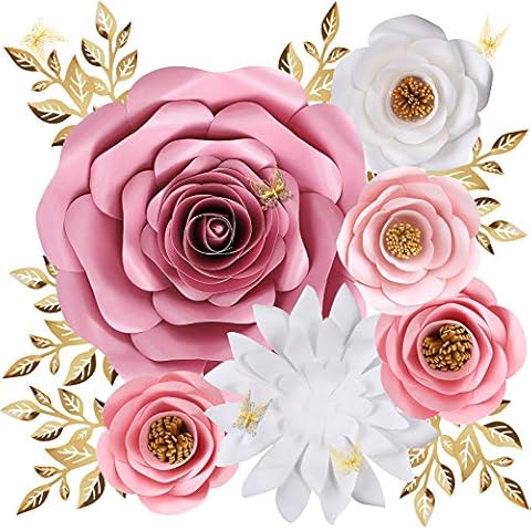 Paper Flowers Decorations for Wall Cover