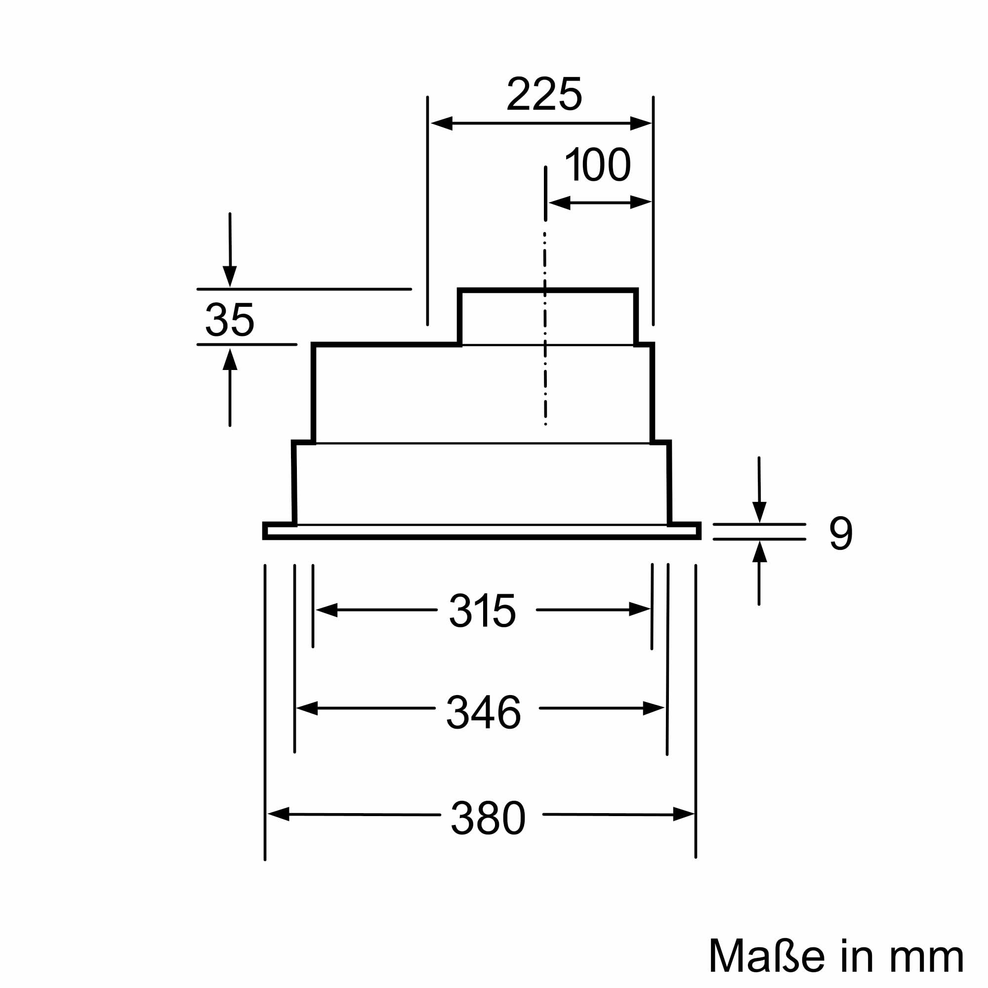 Bosch DHL555BM Serie 4 Lüfterbaustein 53 cm LED-Beleuchtung Abluft Umluft Metallfettfilter spülmaschinengeeignet Silber Metallisch