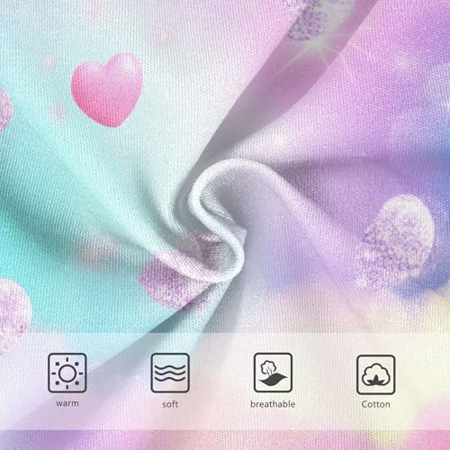 Toddlers Underwear Floral 2t Cotton Panties for Girl Designer Undies Kids Briefs Pastel Clouds Hearts3