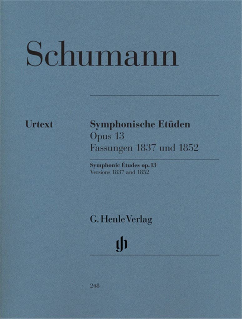 Symphonic Etudes (early and late versions and 5 posthumous versions) op. 13 - piano - (HN 248): Instrumentation: Piano solo