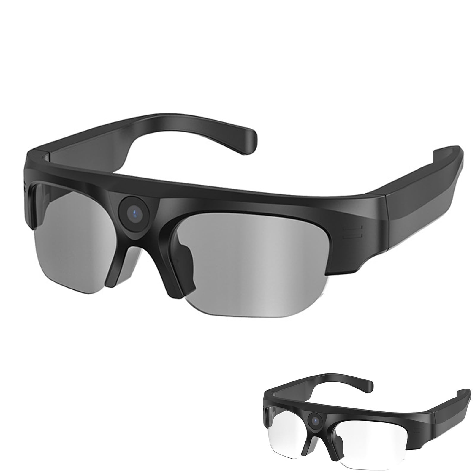 Amazon.co.jp: Qecyd メガネ型カメラ 小型カメラ アクションカメラ 