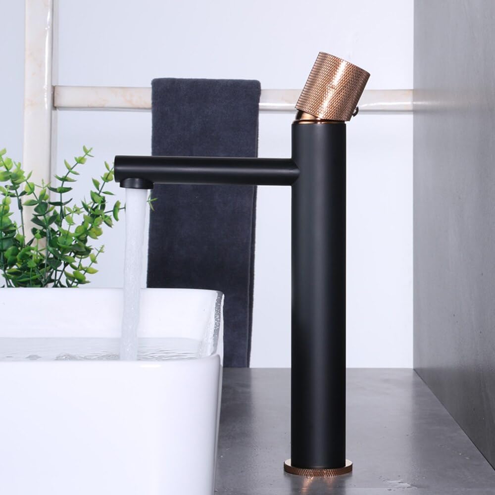 Mitigeur mitigeur créatif évier robinets eau chaude froide laiton brossé