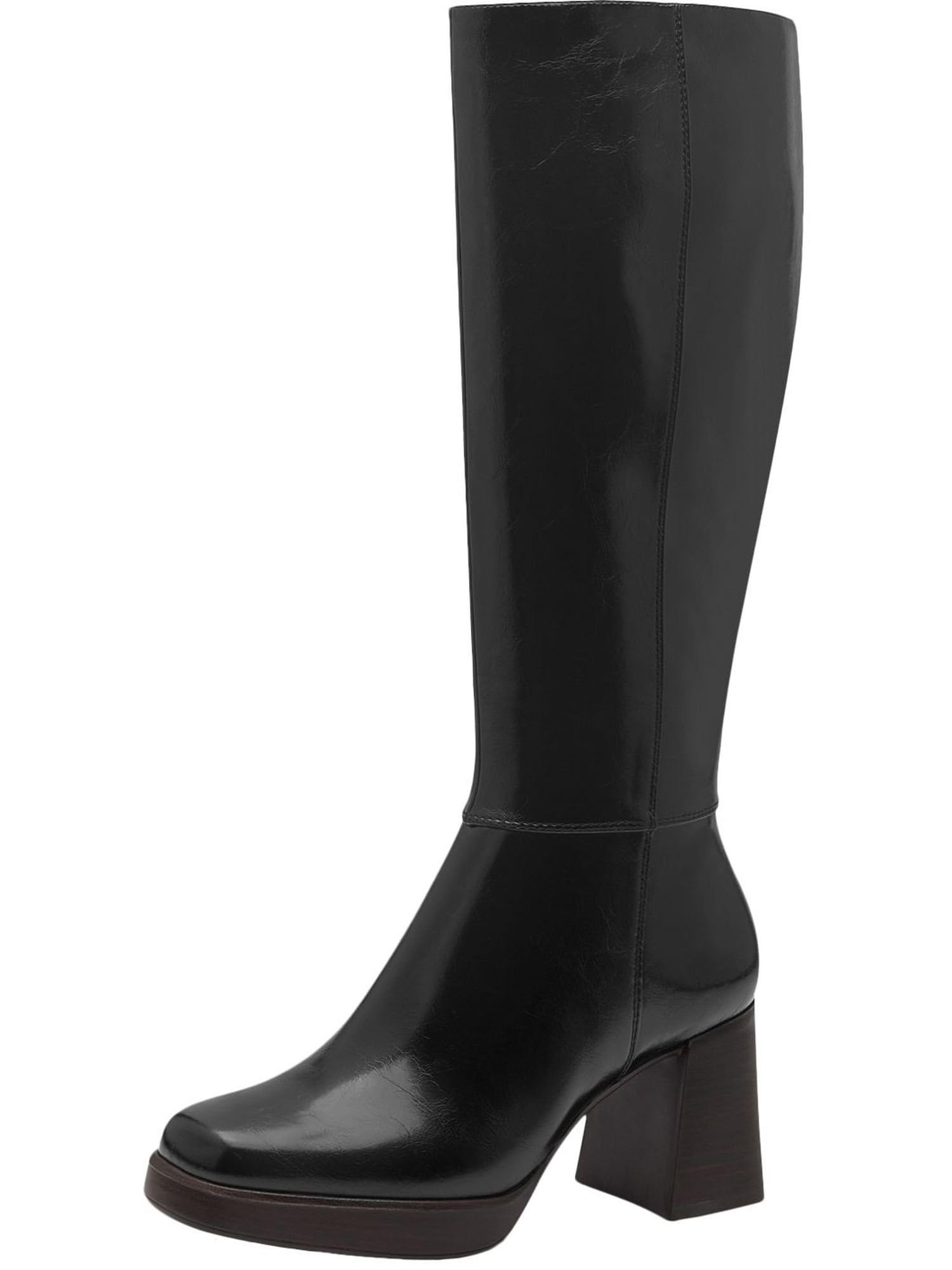 Tamaris Women's Vegan Long Shaft Boots, Black, EU 37