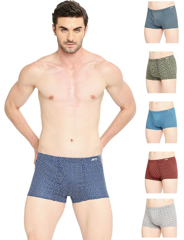 Image of VIP Men's Cotton Brando Printed Mini Trunks, Colors & Prints May Vary