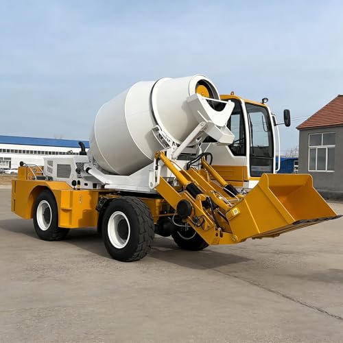 1.8m³ Self Loading Concrete Mixer Truck Automatic Batching